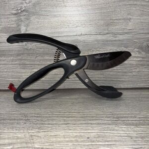 Pampered Chef Salad Chopper Double Bladed Cutting Scissors Grey Kitchen (B2)